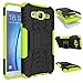 Galaxy On5 Case, MCUK Heavy Duty Rugged Dual Layer - Soft/Hard Shell 2 in 1 Tough Protective Cover Case with Kickstand for Samsung Galaxy On5/G550 (Green)
