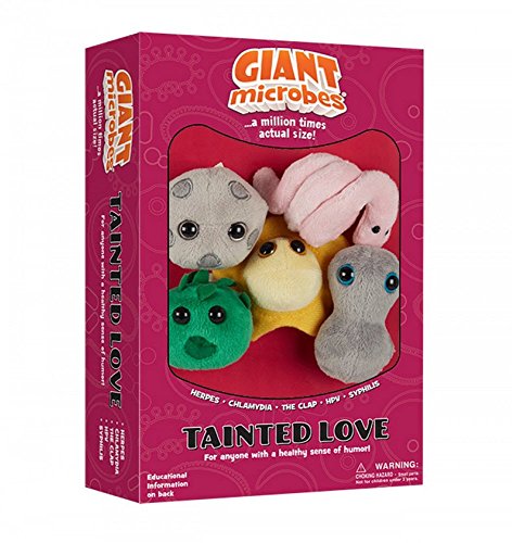 GIANT MICROBES Tainted Love Themed Gift Box, STIs, STDs, Medical Lab Technician Gifts, OBGYN Gifts for Doctors, Infection Prevention Gift, Infection Control Nurse, Medical Presents, Bag Charms