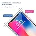 iPhone X Screen Protector, 2-Pack iPhone X Glass Screen Protector Anti-Glare Shatter-Proof 9H Tempered Hardness Bubble-Free HD Clear Thin Front Protective Film Skin for Apple iPhone X - Case Friendly