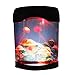 Jellyfish Lamp Aquarium Simulation Background Glowing Night Light Artificial Jellyfish Swimming Tank Color Changing Mood Lighting Home Decoration Birthday Gift for Kids