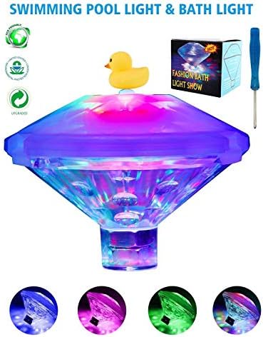 Gooden Submersible Led Lights,Submersible Lights,Bath Tub Toys Waterproof Auto Controlled RGB Changing Lights for Pond Fountain Aquarium Vase Hot Tub Bathtub Event Party Battery N included.