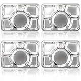 Hacaroa 4 Pack Stainless Steel Divided