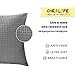 CHRALIFE Throw Pillow Case Decorative Soft Faux Leather Square Grey Cushion Cover with Zipper for Sofa Room Bed Chair Office Hotel 1PC 18x18 inch (45x45 cm) Grey