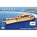 Dlong DIY Assembly Construction Jigsaw Woodcraft Toy Puzzle USS Roosevelt CVN71 Aircraft Carrier Ship Model Kit for Youth and Teenage