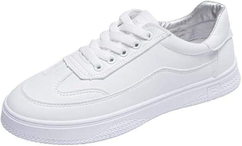 Amazon Molimi モリミ スケートボードシューズ スケートシューズ レディース スニーカー フラットシューズ レースアップシューズ カジュアル ローカット アウトドア 軽量 日常 スポーツ 通学 通勤 可愛い 白 スケートボード