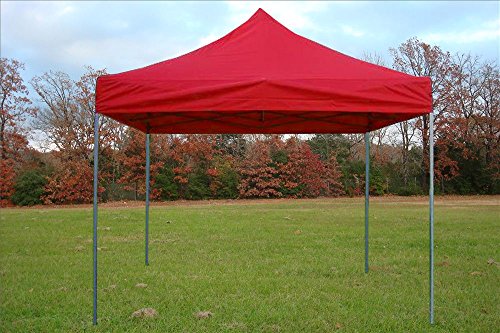 10'x10' Pop up Canopy Wedding Party Tent Gazebo EZ Red - F Model Commercial Frame By DELTA Canopies