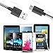 Micro USB Cable, 6ft+10ft (3 pack) Double Side Extra Long Micro USB to USB 2.0 Cable, A Male to Micro B Sync and Charging Cord for Android/Samsung/HTC/Windows/MP3/Camera and More(Grey)