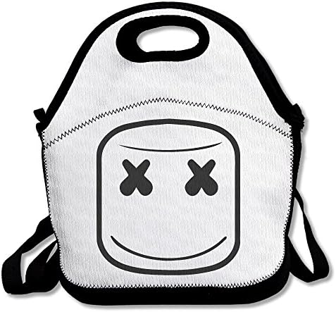 DSYBTV Lunch Bag Marshmello Lunch Tote Lunch Box For Women Men Kids With Adjustable Strap