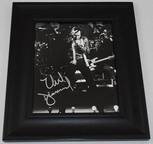 Neil Diamond The Jazz Singer Signed Autographed B/W 8x10 Glossy Photo Gallery Framed Loa