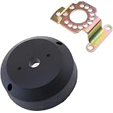 Gazechimp Boat Steering Wheel Bezel 90 Degree | Suitable Mount for Rotary Helm-Black