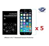 PowerDigital(TM) 5 Pack Diamond Sparkling Glitter Screen Protector for iPhone 6 4.7