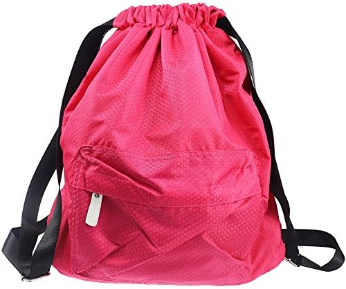 Arxus Waterproof Drawstring Bag, Lightweight Sports Backpack for Swimming,Gym,Beach,Camping,Travel