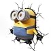 3D Light FX Despicable Me Minions Bob 3D Deco LED Wall Light