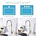 KES Titanium Gold Kitchen Commercial Sink Faucet with Pull Down Sprayer cUPC NSF Pull Out Faucet Single Lever High Arc BRASS, L6915BLF-PG