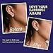 Magic Earring Backs - Our Lifts Will Do Wonders for Your Lobes! 2 Pairs of Adjustable Hypoallergenic Lifters (Sterling Silver & 18K Gold Plated) - Jewelry Pouch & Jewelry Polishing Cloths Included!