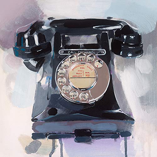 Louise McNaught James Paterson Call Exchange Canvas Print, Multi-Colour, 40 x 40 cm