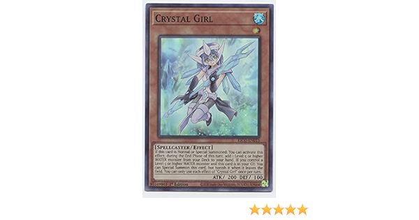 Super Rare Crystal Girl Yugioh Kico En015 1st Edition Yu Gi Oh Trading Card Game Cards Merchandise Collectables Art Individual Yu Gi Oh Cards