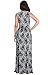 KOH KOH Womens Long Lace Floral Print Sleeveless Semi Formal Summer Maxi Dress