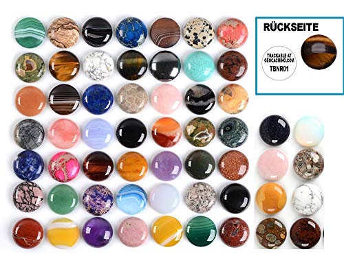 GEO-VERSAND Unisex - Adult Geocaching trackable geocoin microcoin Gemstone, 1-inch Upon Availability.