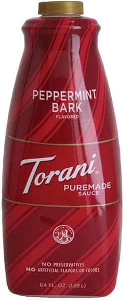 TORANI PUREMADE PEPPERMINT BARK DESSERT & DRINK SAUCE, 64 FL OZ