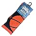 ChalkTalkSPORTS Basketball Performance Crew Socks - Mid-Calf Socks - Adult - Navy and Neon Orange