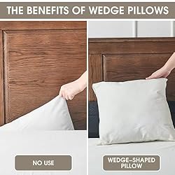 RUJIPO Queen Size Bed Wedge Pillow - Gap Filler