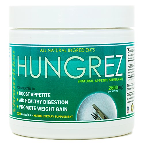 VH Nutrition | HungrEZ | Appetite Stimulant for Men and Women | Natural Weight Gain Pills - 30 Day Supply - 60 Capsules