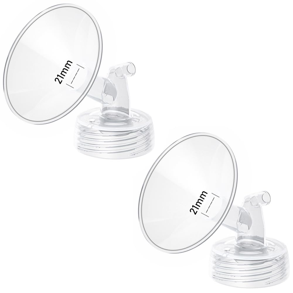 Photo 1 of 2pcs 21mm Flange Compatible with Spectra S1 S2 9 Plus Synergy Gold Ameda MYA Motif Luna Breast Pump, Replacement to Spectra Pump Parts, Breast Pump Shields 21mm Replace S1 S2 Parts