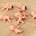 JuXinDa144 Pieces Mini Plastic Baby Favor Supplies for Baby Shower and Ice Cube Game, 1 Inch（Latin)