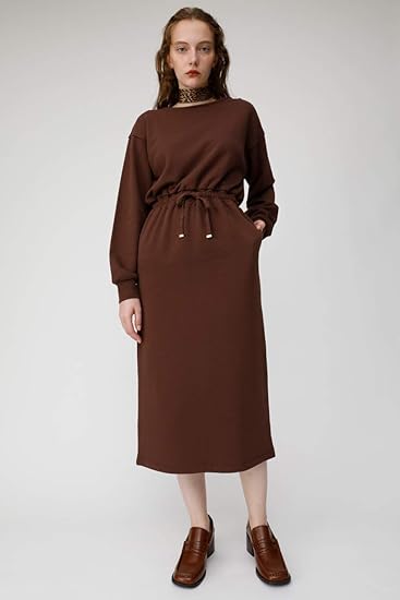 Amazon Co Jp マウジー ワンピース ドレス Blousing Sweat ドレス 010caf80 5270 レディース M ブラウン 服 ファッション小物