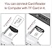 HOISTAC Portable Card Readers, Mobile phone USB flash drive USB TF Flash Memory USB Stick with Lightning Connector for iPhone, iPad,Mac, PC,Android,White