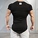 EU Men's Fitness Gym Bodybuilding Muscle Short Sleeveless T-Shirt Black L/Tag 2XL