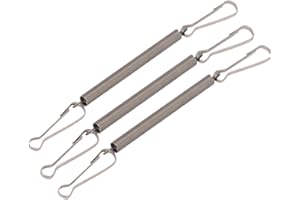 WZHLCX 10Pcs Extension Spring with 2 Clips Used Singly or in Combination to Hold Rabbit Water Dispenser Drinking Bottle for Small Animals Feeding and Watering Supplies