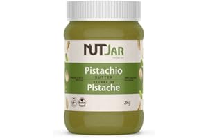 NutJar Premium Pistachio Butter 2 Kg, 100% Pure Pistachios, No Added Sugars, Colours or Preservatives, Vegan, Gluten Free, Ke