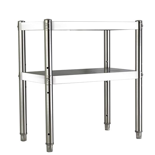 BinSanDa Home Estantes de Cocina, 2 Capas de Acero Inoxidable ...