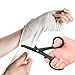 EMT Trauma Shears – 7 ¼” Black Medical Bandage Scissors with LED Pen Light Pupil Gauge for Nurses, EMS, Medical Students, Emergency Room