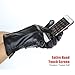 Harrms Best Luxury touchscreen Italian Nappa Genuine Leather Gloves for women's Texting Driving Cashmere Lining