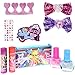 Backpack Cosmetic Set, Includes: Lip Gloss Compact, Hair Bows, Nail Polish, Nail File, Lip Balm, Toe Spacer, Nail Stickers (My Little Pony)