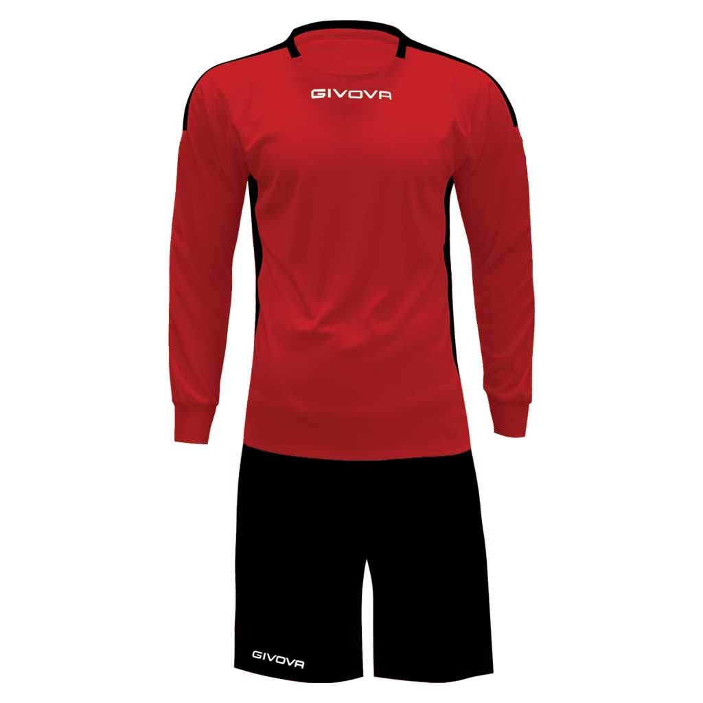 givova KITC64, unisex_adult, KITC63, Rosso-Nero, 4XS