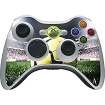 Sports Xbox 360 Wireless Controller Skin - Soccer & Lights Vinyl Decal Skin For Your Xbox 360 Wireless Controller