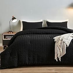 Andency Black Comforter Full Size (79x90 Inch), 3