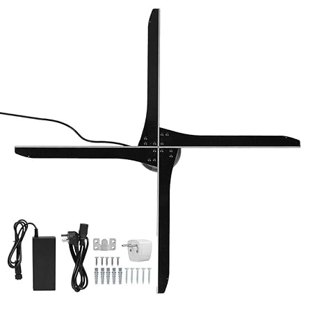 3D Hologramm Projektor, Tragbare LED Holographic Fan 20.000h Arbeitszeit, 176 ° Weitwinkel WIFI Visuelle Werbung Display mit 