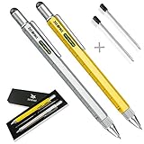 Screwdriver Pen Tool Gadget Set - Sturdy Aluminum Stylus Pen - Ruler (cm/inch/scale)