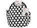BUILT Gourmet Getaway Soft Neoprene Lunch Tote Bag - Lightweight, Insulated and Reusable, One Size, Big Dot Black & White