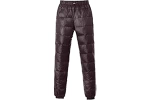 Tapasimme Men's Winter Warm Loose Utility Down Pants Sassy High Waisted Nylon Compression Snow Trousers