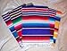 Roger Enterprises Large Authentic Mexican Serape Saltillo Blankets 7'/5'