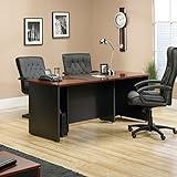 Sauder 419593 Via Executive Desk, Classic Cherry Finish