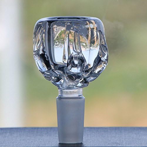 Duozhi Handcrafted Glass items, replace bowl, male adapter, 14mm / 18mm (14mm, Transparent)