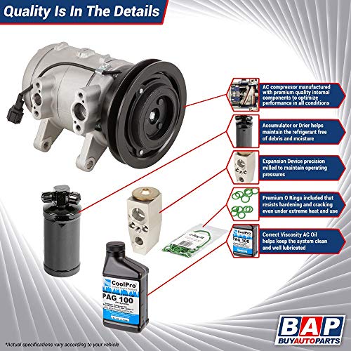 AC Compressor w/A/C Repair Kit For Dodge Durango 3.7L 4.7L 2004 2005 2006 2007 - BuyAutoParts 60-80310RK New - Thumbnail 7