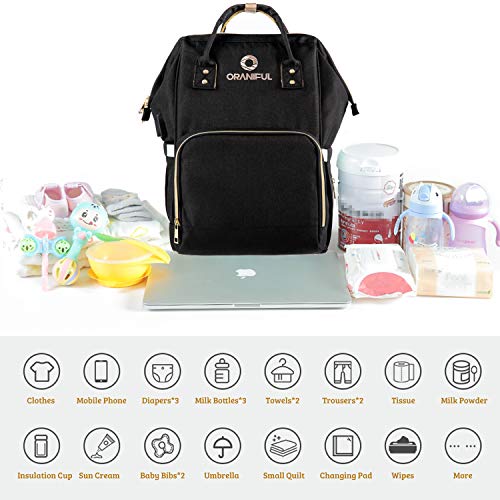 oraniful diaper bag